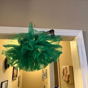 Kids Green Tulle Pom Pom Costume Accessory
